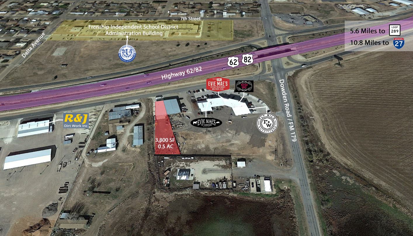 Office/ Warehouse with Stack Yard in Wolfforth: 207 Highway 62-82, Wolfforth, TX, 79382